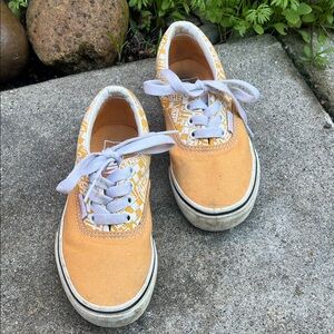 Vans Kids Sneakers in Orange and White
